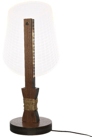 Kaemingk LED stolná lampa, drevená, 40cm
