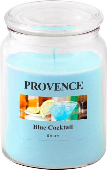 TORO Sviečka v skle s viečkom - Blue Cocktail 510 g