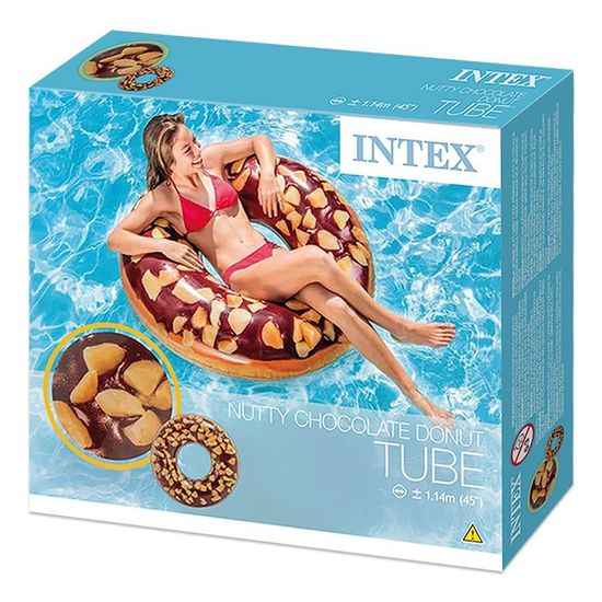 Intex Nutty Chocolate Nafukovací kruh donut