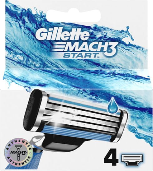 Gillette Mach3 Start hlavice do holiaceho strojčeka 4 ks