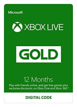 Microsoft Xbox Live Gold - 12 mesiacov (S4T-00019)