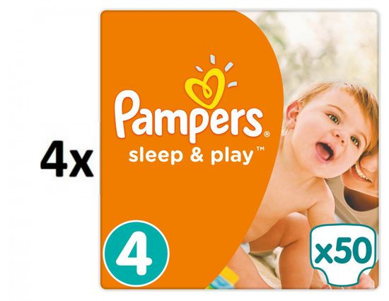 Pampers Pampers Sleep & Play Veľkosť 4 (Maxi), 50 Detské Jednorazové Plienky