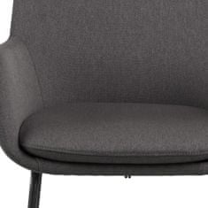 Design Scandinavia Barová stolička Sarah (SET 2 ks), tmavosivá