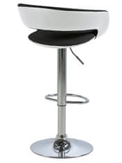 Design Scandinavia Barová stolička Garry (Súprava 2 ks) biela / čierna