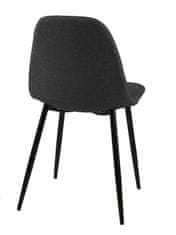 Design Scandinavia Jedálenská stolička Wanda (Súprava 4 ks), sivá