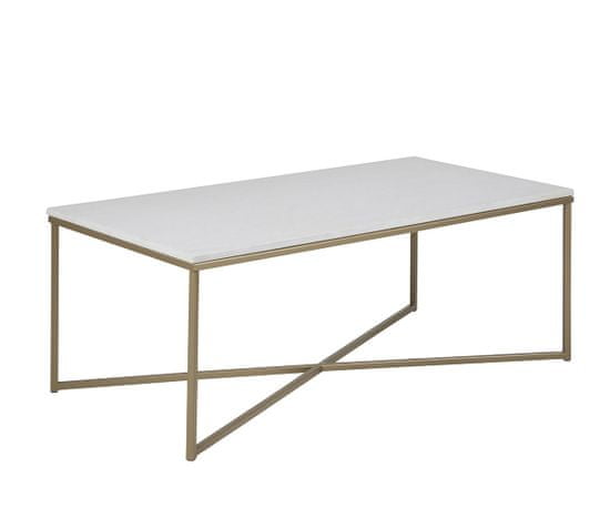Design Scandinavia Konferenčný stolík Alma s mramorovou doskou, 120 cm