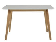 Design Scandinavia Jedálenský stôl Corby, 120 cm breza / biela