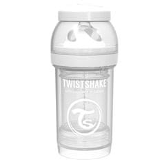 Twistshake Dojčenská fľaša Anti-Colic 260ml, Biela