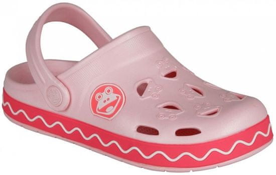 Coqui Dievčenské sandále Froggy svetlo ružové
