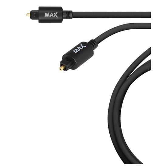 MAX optický audio kábel MOC1150B 1,5 m