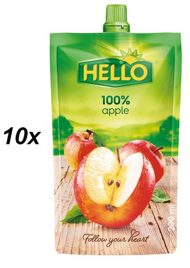 Hello 100% jablko 10x200ml