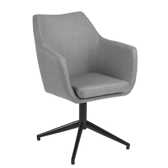 Design Scandinavia Konferenčná stolička Marte otočná, sivá