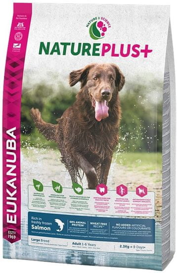 Eukanuba Nature Plus+ Adult Large Breed Rich in freshly frozen Salmon 2,3kg