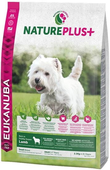 Eukanuba Nature Plus+ Adult Small Breed Rich in freshly frozen Lamb 2,3kg