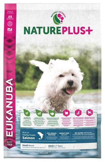 Eukanuba Nature Plus+ Adult Small Breed Rich in freshly frozen Salmon 2,3kg