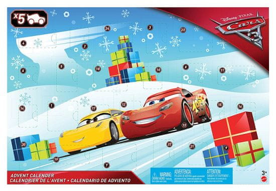 Mattel Adventný kalendár Cars 3