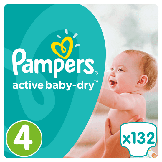 Pampers Active Baby 4 Maxi - 132ks