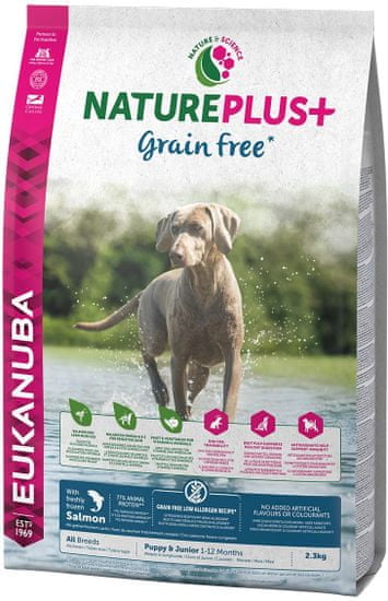 Eukanuba Nature Plus+ Puppy Grain Free Salmon 2,3kg