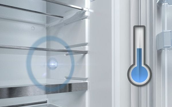 Volně stojící kombinovaná lednice Bosch KGE362W4A systém FreshSense