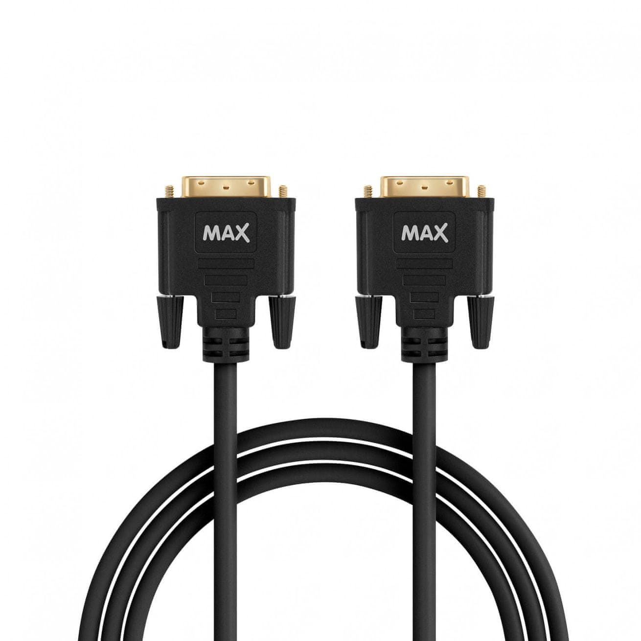 MAX prepojovací kábel MDD1200B, čierny 2 m