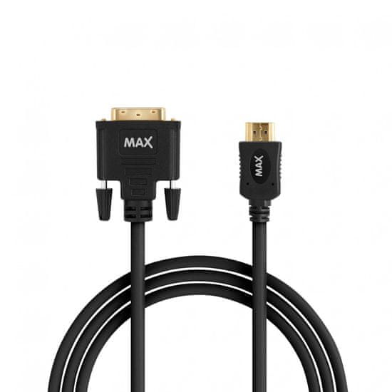 MAX prepojovací kabel DVI-D MDH1200B, čierny