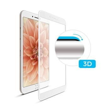 FIXED tvrdené sklo FIXED 3D Full-Cover pre Apple iPhone 6/6S, s lepením cez celý displej, biele