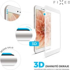 FIXED 3D Full-Cover ochranné tvrdené sklo pre Apple iPhone 7/8/SE 2020, biele FIXG3D-100-033WH