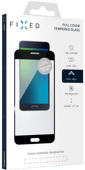 FIXED Full-cover ochranné tvrdené sklo pre Samsung Galaxy S8, čierne FIXGF-195-033BK