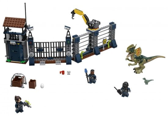 LEGO JurassicWorld 75931 Útok Dilophosaura na strážne stanovište
