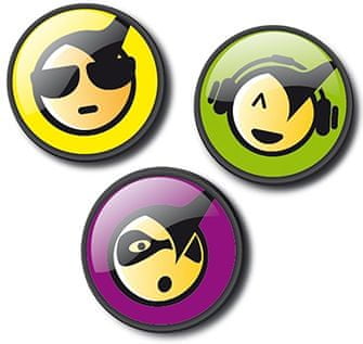 Nikidom Sada odznakov Roller Pins Emoticons Cool