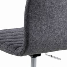 Design Scandinavia Pracovná stolička Samantha, sivá