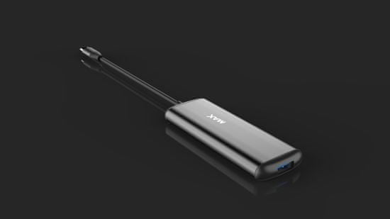 MAX USB rozbočovač MUH3401C, čierny