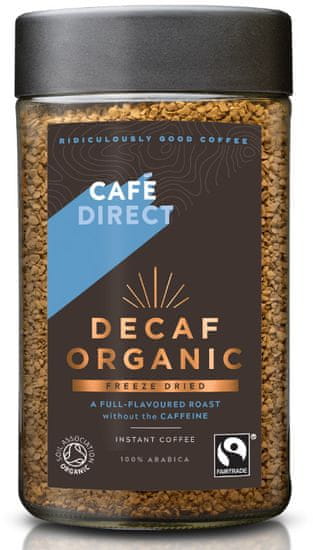 Cafédirect BIO instantná káva bez kofeínu 100g