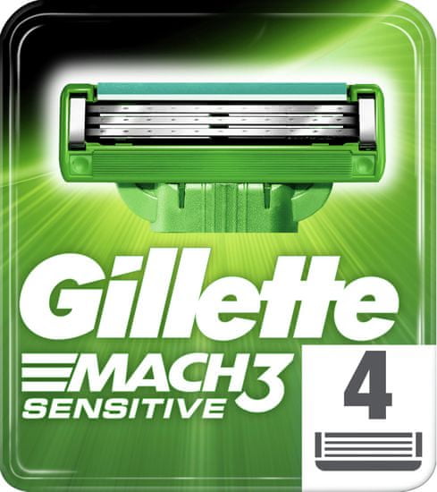 Gillette MACH3 sensitive hlavice 4ks