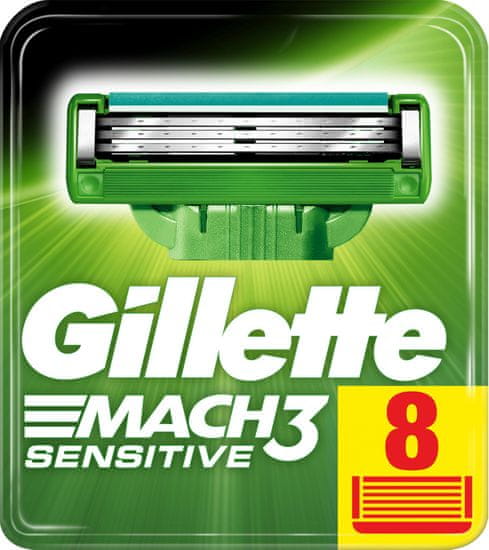 Gillette Mach3 Sensitive náhradné hlavice 8ks