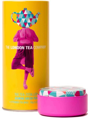 London Tea Company Fairtradezelený čaj pyramídový s jazmínom v plechovej dóze 15ks