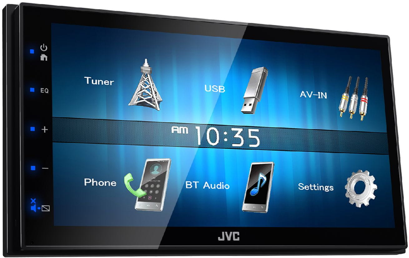 Autorádio JVC KW-M24BT Bluetooth dotykový LCD displej powerbanka