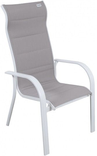 Doppler Miami stolička stohovacia biela/béžová