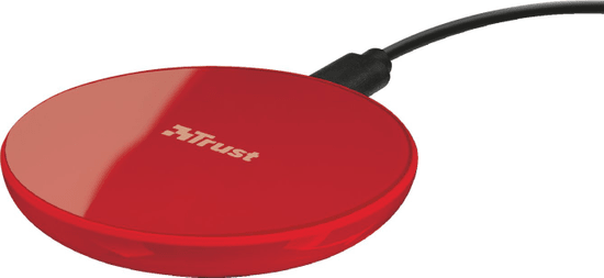 TRUST Primo Wireless Charger for smartphones, 5W, červená 22818