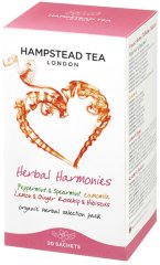 Hampstead Tea London BIO selekcia bylinných a ovocných čajov 20ks x 4