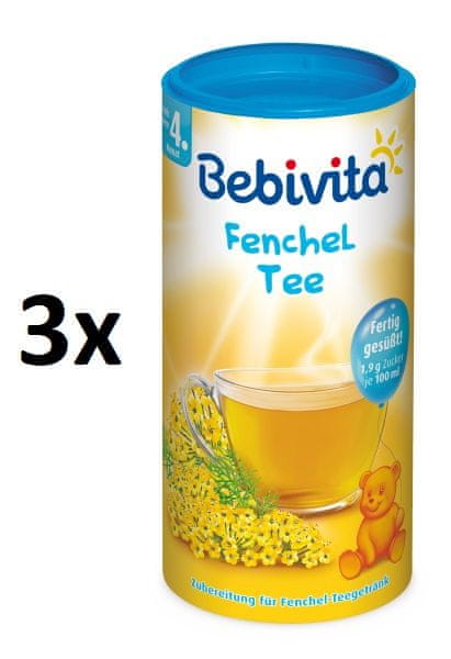 Bebivita Feniklový čaj - instantný, 3 × 200g