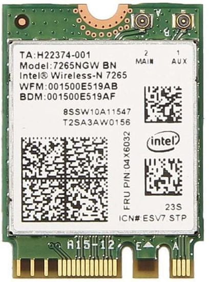 Intel Dual Band Wireless-AC 7265, M.2 (7265.NGWWB.W)