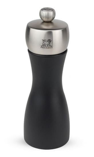 Peugeot FIDJI mlynček na korenie 15 cm matný čierny/nerez