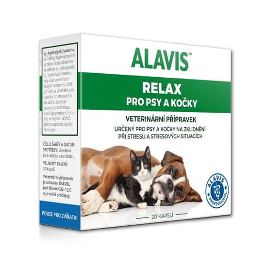 Alavis Relax 75mg pre psy a mačky 40cps