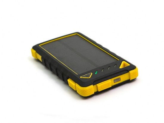 DOCA Technology Co. Powerbank Solar 8000mAh čierna/žltá DOCA103