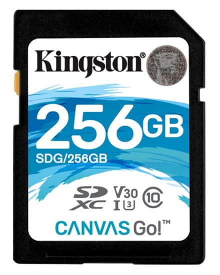 Kingston SDXC Canvas Go! 256 GB, USH-I U3 (SDG/256GB)
