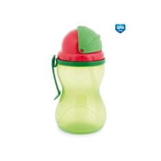Canpol babies Fľaša športová so slamkou 370 ml, Zelená