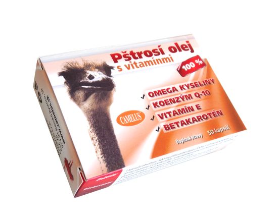 CAMELUS Pštrosí olej s vitamínmi (doplnok výživy) 30 ks