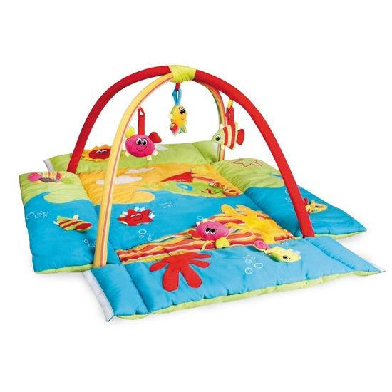 Canpol babies Hrací koberec s hrazdičkou MULTIFUNKČNÝ Colorful ocean