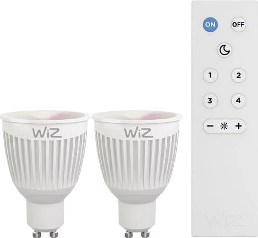 WiZ LED Žiarovka colors GU10 - 360 lm 2 ks + diaľkové ovládanie